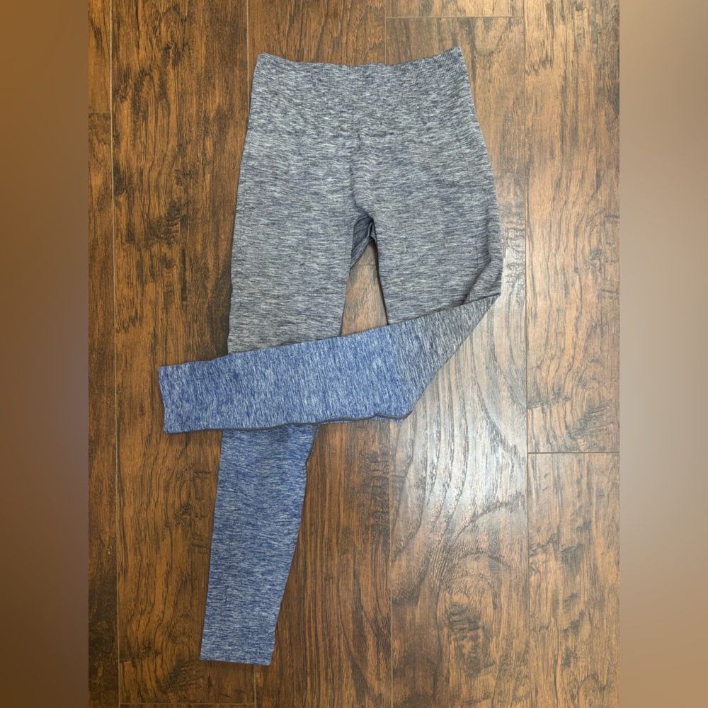 lululemon athletica Gray and Blue Leggings